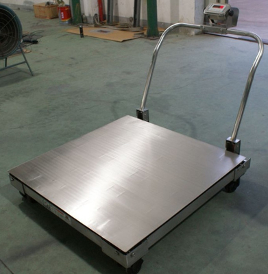 1x1m 1ton Platformowa waga podłogowa Cyfrowe wagi z kółkami XK3190-A12E Wskaźnik