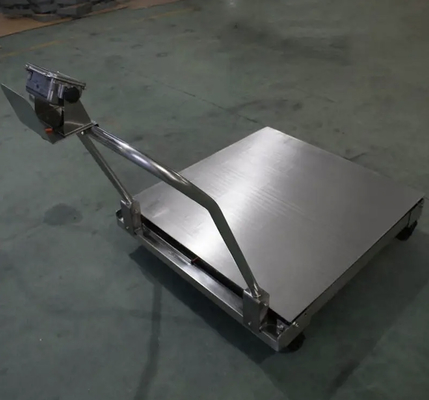 1x1m 1ton Platformowa waga podłogowa Cyfrowe wagi z kółkami XK3190-A12E Wskaźnik