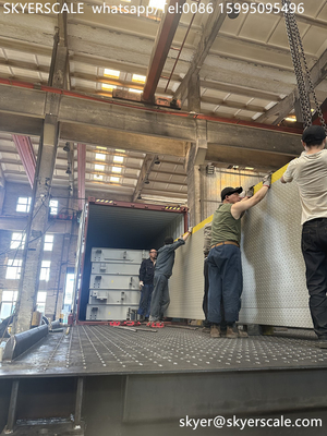 Producenci przemysłowych elektronicznych mostów ciężarowych szerokość 3m x długość 18m mostek ciężarowy 120ton waga ciężarówki