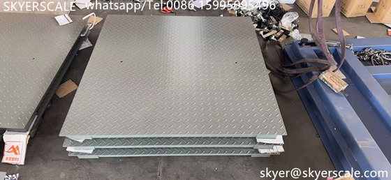 Przemysłowa skala podłogowa platformy cyfrowej o pojemności 5 ton ze stali węglowej 1,2*1,5 m z wskaźnikiem A12E