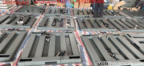 Przemysłowa skala podłogowa platformy cyfrowej o pojemności 5 ton ze stali węglowej 1,2*1,5 m z wskaźnikiem A12E