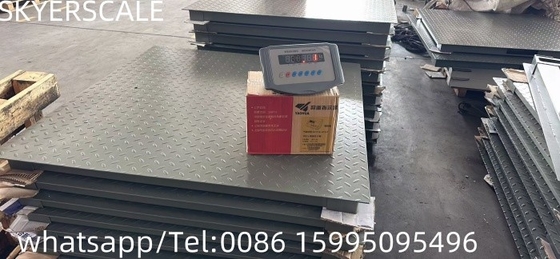 Skala ważenia podłogi platformy ze stali węglowej 1,22x1,22m 3t z wskaźnikiem ważenia XK315A1X
