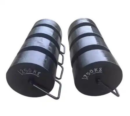 OIML Standard Stackable 250kg M1 Test weights Wlewane żelazo kalibracyjne ciężary dla żurawia