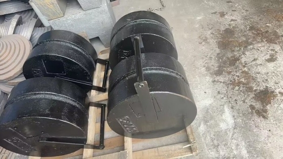 OIML Standard Stackable 250kg M1 Test weights Wlewane żelazo kalibracyjne ciężary dla żurawia