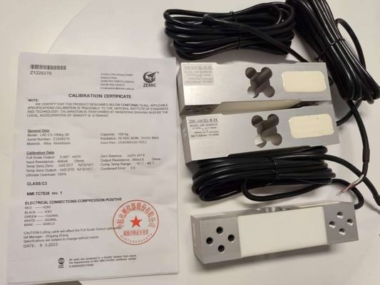 Czujnik komórek obciążeniowych marki Zemic L6E-100kg dla wag platformy ławkowej 30x30cm -50kg