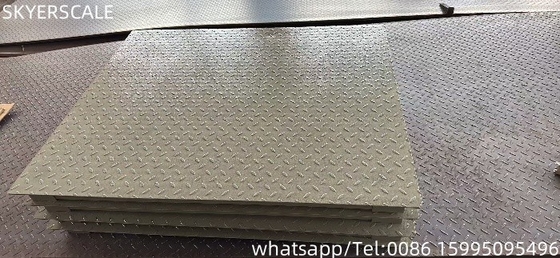 Waga na podłodze przemysłowej 1,2x2m z 3000 kg obciążenia nominalnego i wyświetlacz LED / LCD