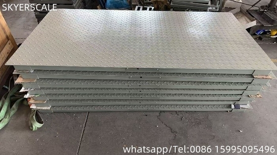 Waga na podłodze przemysłowej 1,2x2m z 3000 kg obciążenia nominalnego i wyświetlacz LED / LCD