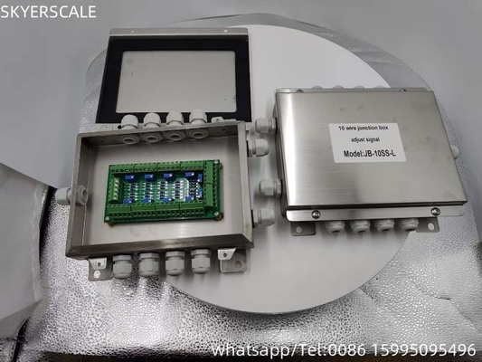 Wodoszczelność IP67 Stainless Steel Junction Box 10 Wire For Weighbridge