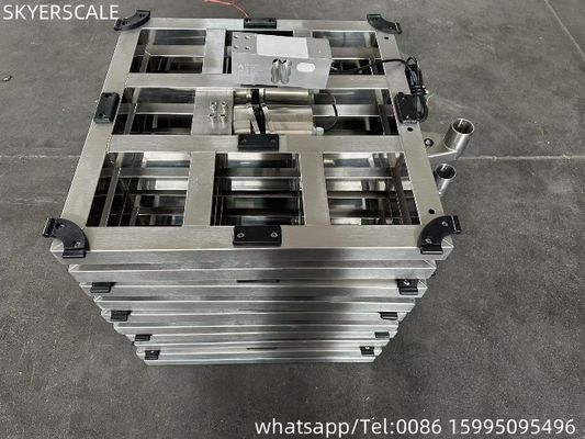 600x600mm 500kg 304 pełna waga platformy z stali nierdzewnej