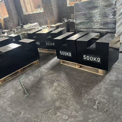 Wysokiej jakości 500KG 1000KG 2000KG Prostokątne Płaskie Odważniki Żeliwne Czarne Klasa M1 Niska Cena